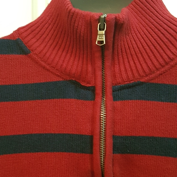 💥Heat wave sale Mens Tommy Hilfiger 1/4 zip sweater - Picture 4 of 4